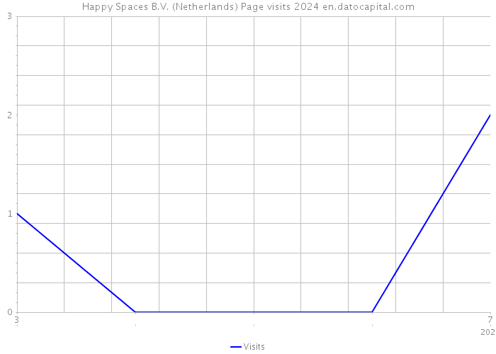 Happy Spaces B.V. (Netherlands) Page visits 2024 