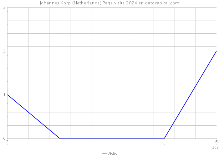 Johannes Korp (Netherlands) Page visits 2024 