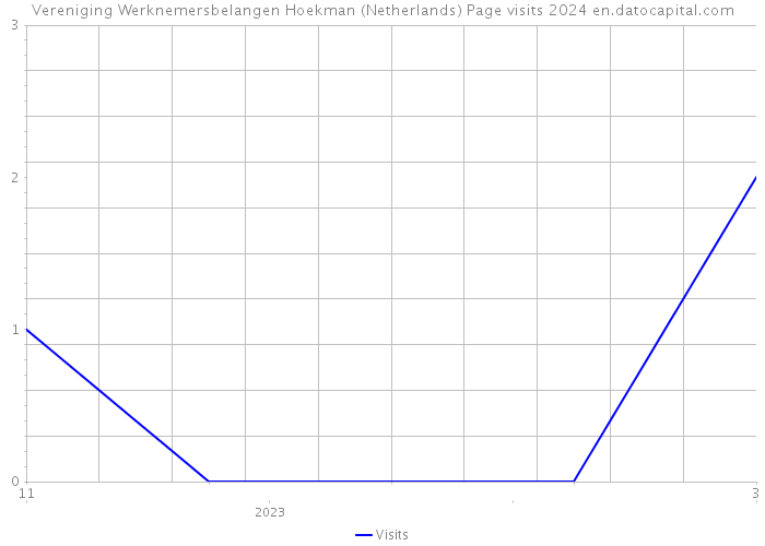 Vereniging Werknemersbelangen Hoekman (Netherlands) Page visits 2024 