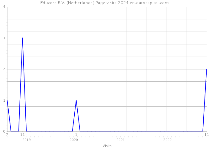Educare B.V. (Netherlands) Page visits 2024 