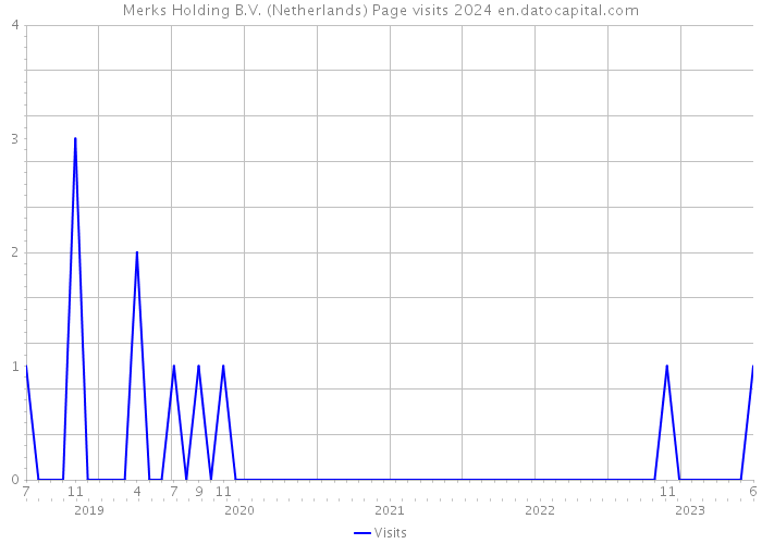 Merks Holding B.V. (Netherlands) Page visits 2024 