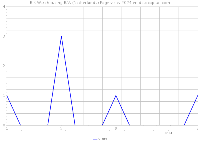 B K Warehousing B.V. (Netherlands) Page visits 2024 