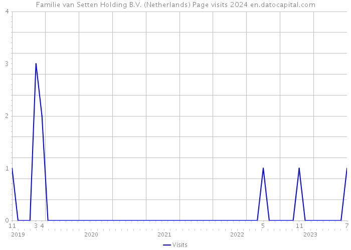 Familie van Setten Holding B.V. (Netherlands) Page visits 2024 