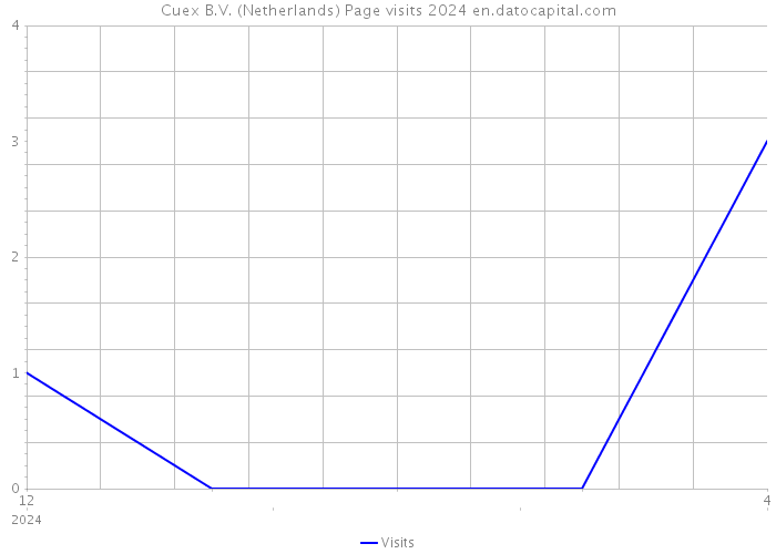Cuex B.V. (Netherlands) Page visits 2024 