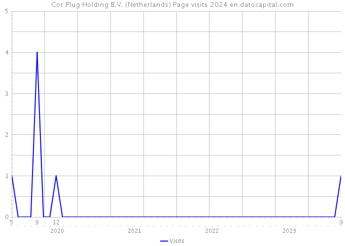 Cor Plug Holding B.V. (Netherlands) Page visits 2024 