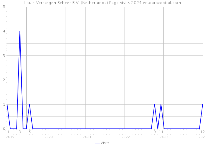 Louis Verstegen Beheer B.V. (Netherlands) Page visits 2024 