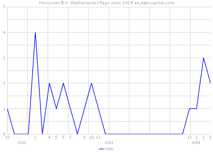 Horizonte B.V. (Netherlands) Page visits 2024 