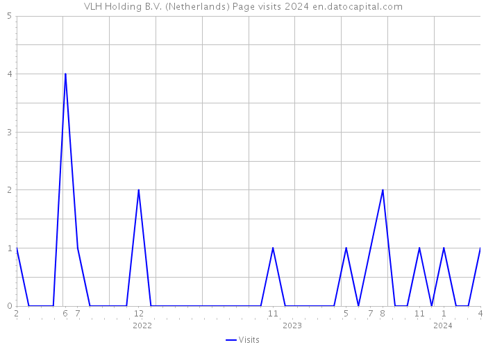 VLH Holding B.V. (Netherlands) Page visits 2024 