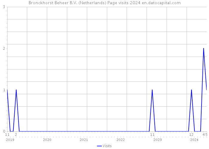 Bronckhorst Beheer B.V. (Netherlands) Page visits 2024 
