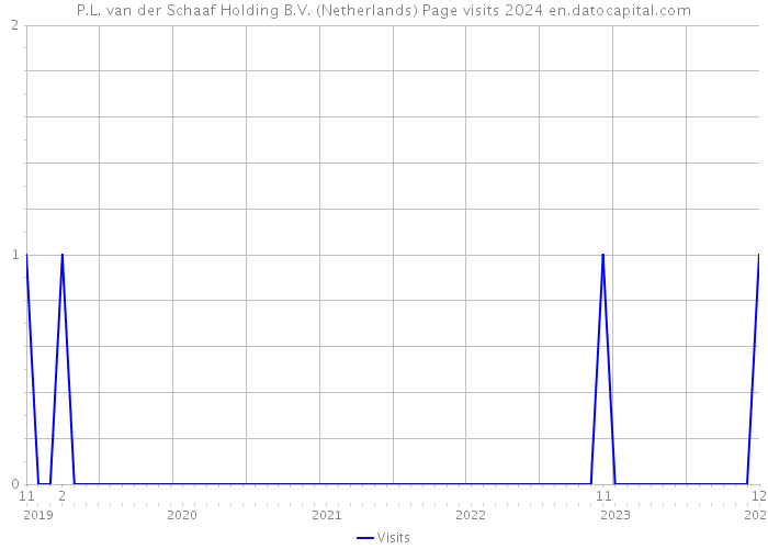 P.L. van der Schaaf Holding B.V. (Netherlands) Page visits 2024 