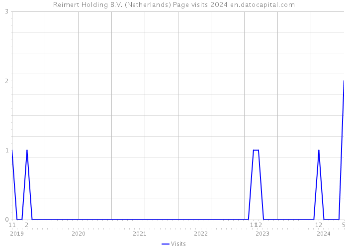 Reimert Holding B.V. (Netherlands) Page visits 2024 