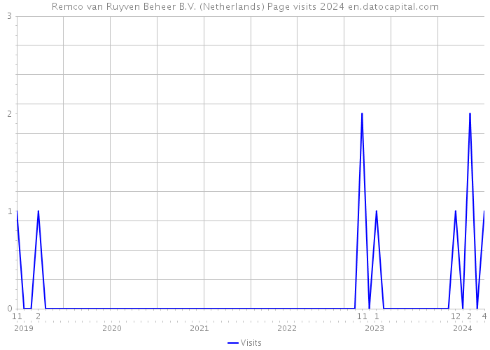 Remco van Ruyven Beheer B.V. (Netherlands) Page visits 2024 