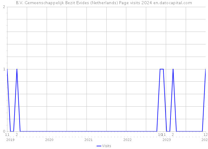 B.V. Gemeenschappelijk Bezit Evides (Netherlands) Page visits 2024 