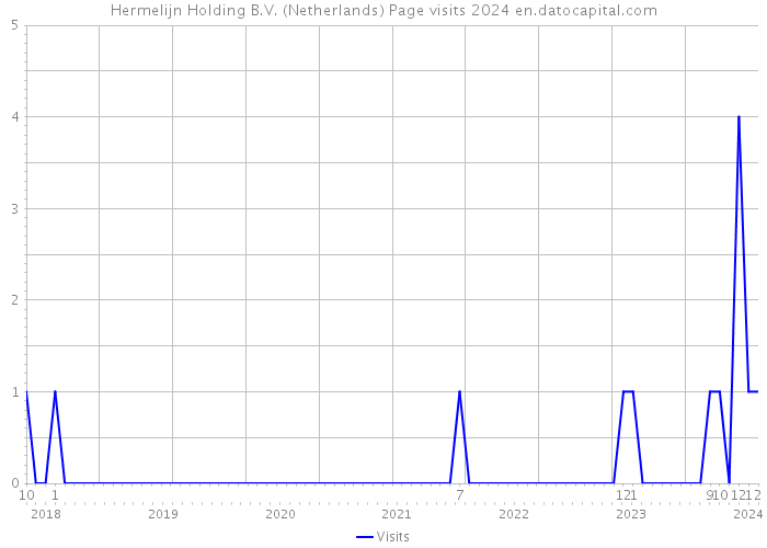 Hermelijn Holding B.V. (Netherlands) Page visits 2024 