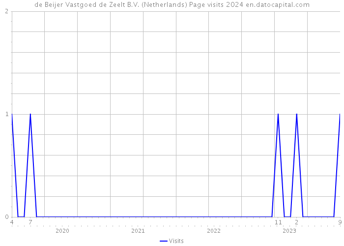 de Beijer Vastgoed de Zeelt B.V. (Netherlands) Page visits 2024 
