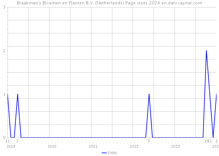 Braakman's Bloemen en Planten B.V. (Netherlands) Page visits 2024 
