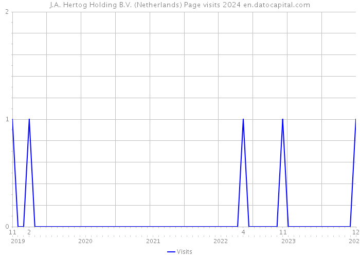 J.A. Hertog Holding B.V. (Netherlands) Page visits 2024 