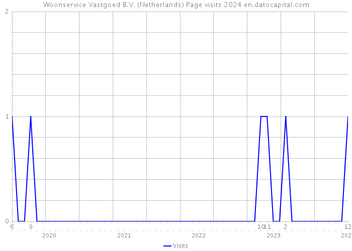Woonservice Vastgoed B.V. (Netherlands) Page visits 2024 