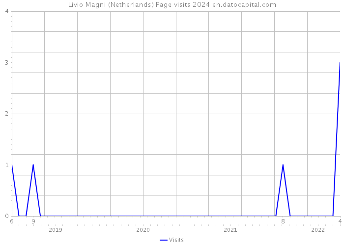 Livio Magni (Netherlands) Page visits 2024 