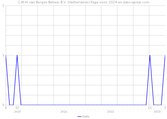 C.M.H. van Bergen Beheer B.V. (Netherlands) Page visits 2024 