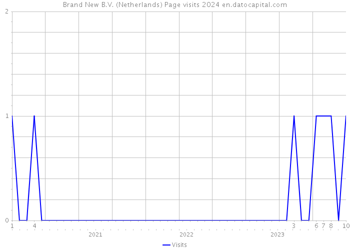 Brand New B.V. (Netherlands) Page visits 2024 