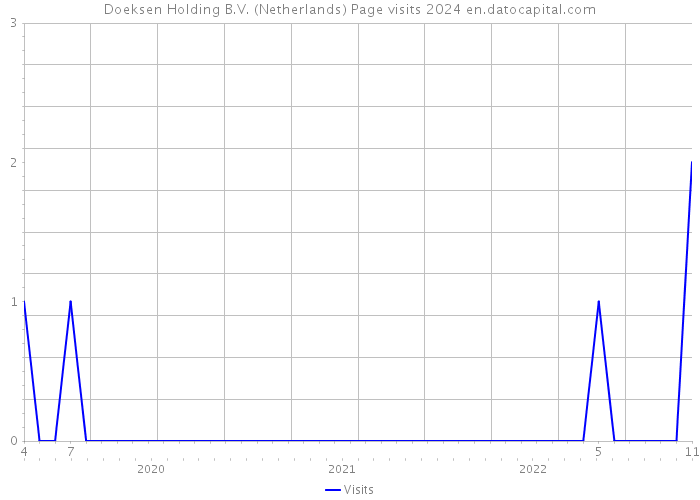 Doeksen Holding B.V. (Netherlands) Page visits 2024 