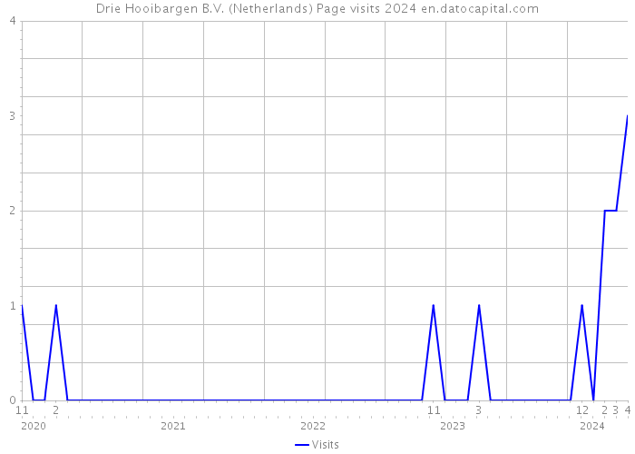 Drie Hooibargen B.V. (Netherlands) Page visits 2024 