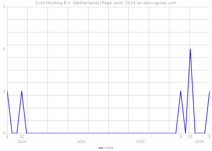 Kors Holding B.V. (Netherlands) Page visits 2024 