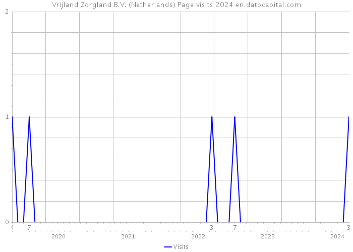 Vrijland Zorgland B.V. (Netherlands) Page visits 2024 