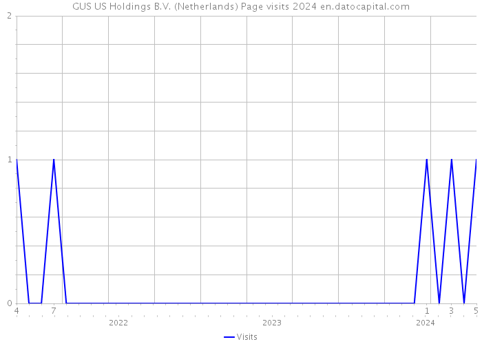 GUS US Holdings B.V. (Netherlands) Page visits 2024 