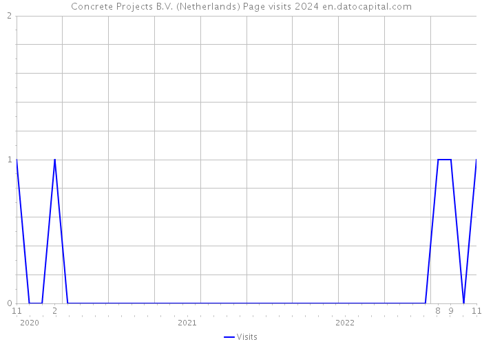 Concrete Projects B.V. (Netherlands) Page visits 2024 
