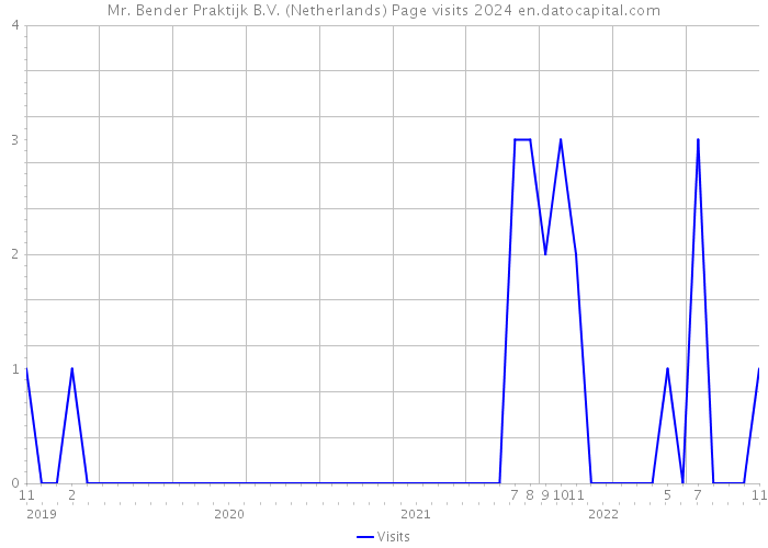 Mr. Bender Praktijk B.V. (Netherlands) Page visits 2024 