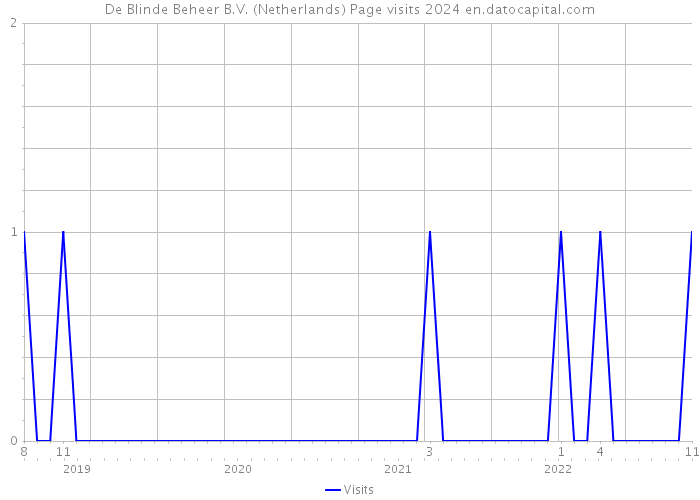 De Blinde Beheer B.V. (Netherlands) Page visits 2024 