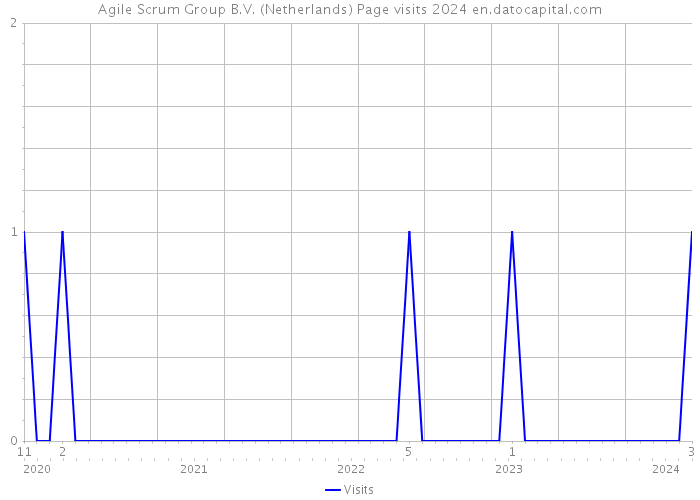 Agile Scrum Group B.V. (Netherlands) Page visits 2024 