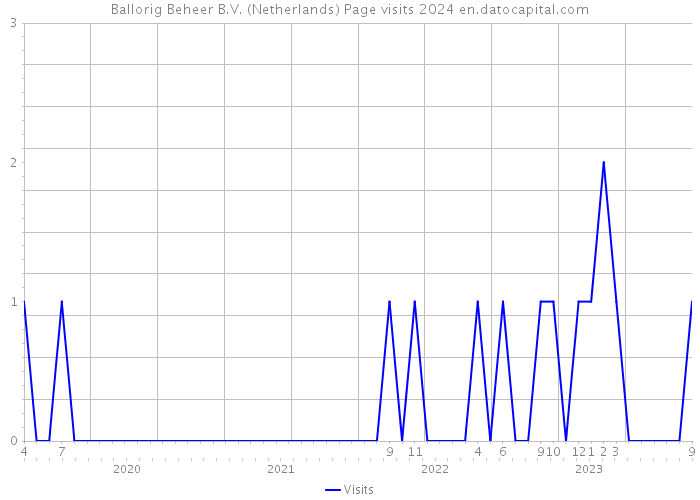 Ballorig Beheer B.V. (Netherlands) Page visits 2024 