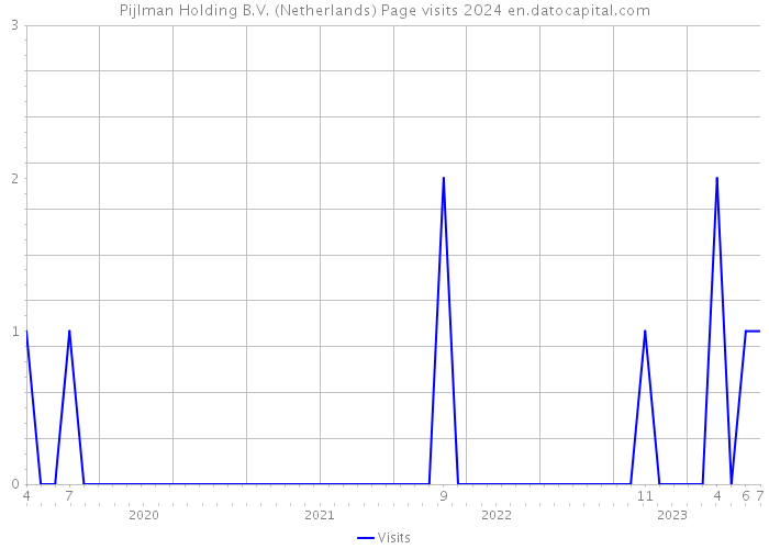 Pijlman Holding B.V. (Netherlands) Page visits 2024 