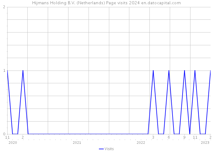 Hijmans Holding B.V. (Netherlands) Page visits 2024 