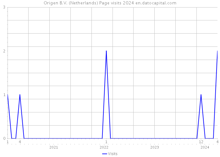 Origen B.V. (Netherlands) Page visits 2024 