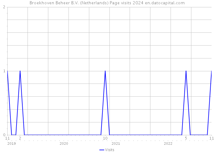 Broekhoven Beheer B.V. (Netherlands) Page visits 2024 