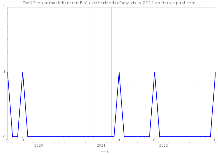 ZWN Schoonmaakdiensten B.V. (Netherlands) Page visits 2024 