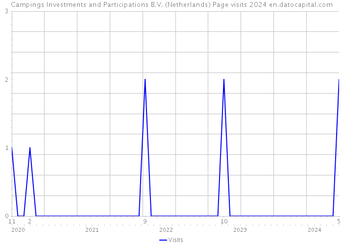 Campings Investments and Participations B.V. (Netherlands) Page visits 2024 