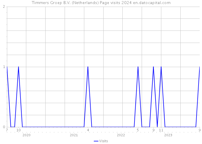 Timmers Groep B.V. (Netherlands) Page visits 2024 