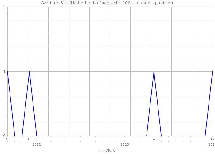 Gordium B.V. (Netherlands) Page visits 2024 
