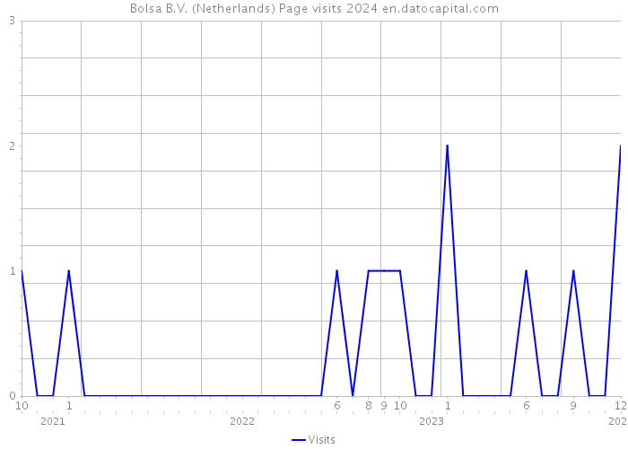 Bolsa B.V. (Netherlands) Page visits 2024 