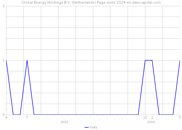 Global Energy Holdings B.V. (Netherlands) Page visits 2024 