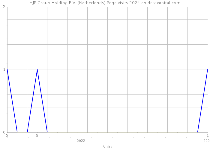AJP Group Holding B.V. (Netherlands) Page visits 2024 