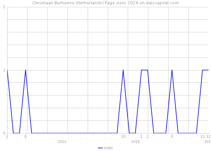 Christiaan Burhenne (Netherlands) Page visits 2024 