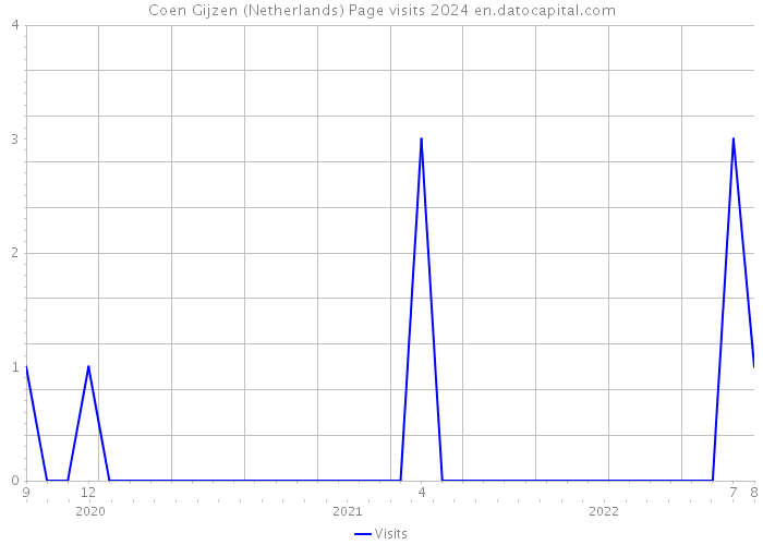Coen Gijzen (Netherlands) Page visits 2024 