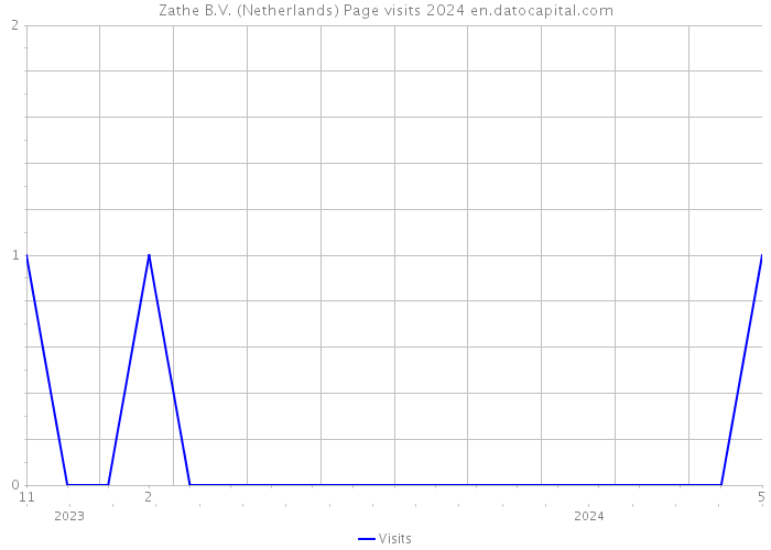 Zathe B.V. (Netherlands) Page visits 2024 