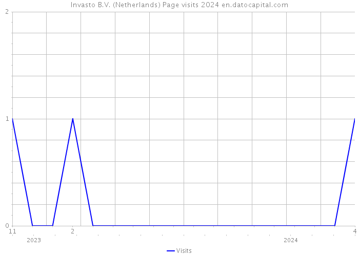 Invasto B.V. (Netherlands) Page visits 2024 